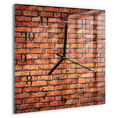 Orologio quadrato Muro di mattoni
