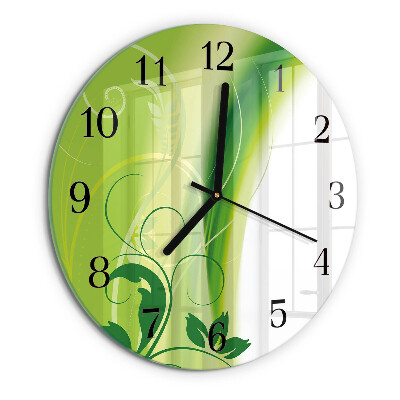 Orologio rotondo Motivo floreale