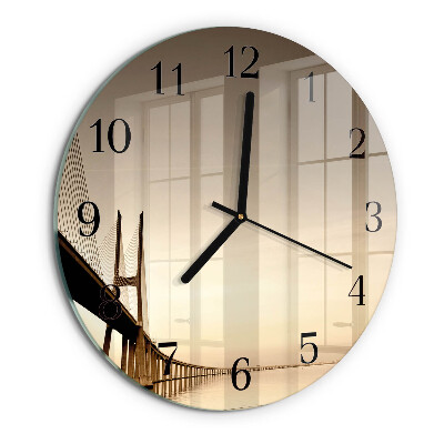 Orologio rotondo Ponte Sepia