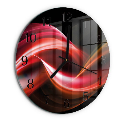 Orologio rotondo Linee astratte