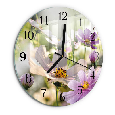 Orologio rotondo Fiori di cosmo
