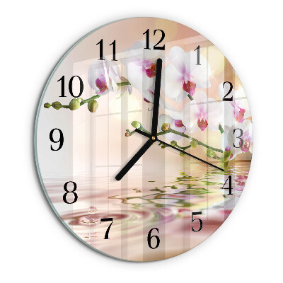 Orologio rotondo Orchidea