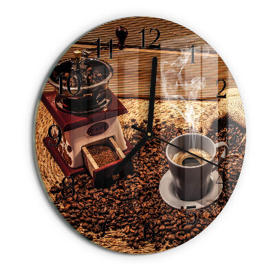 Orologio rotondo chicchi di caffè