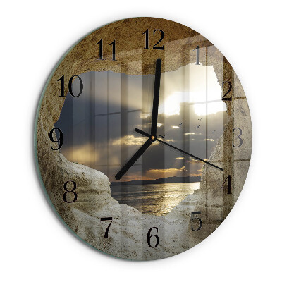 Orologio rotondo Cuore nella roccia