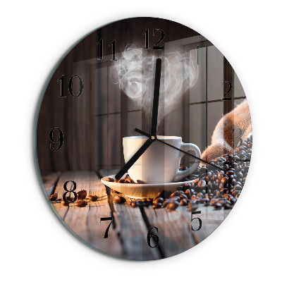Orologio rotondo Amore per il caffè