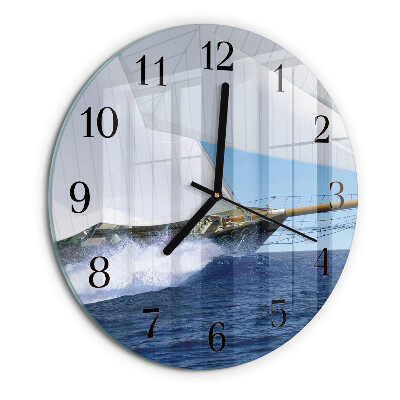Orologio rotondo Barca a vela