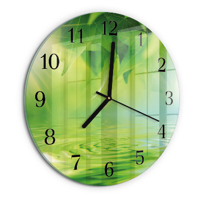 Orologio rotondo Foglie