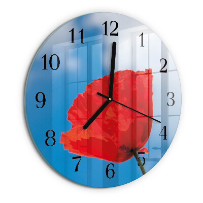 Orologio rotondo Papavero