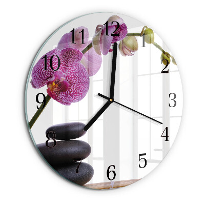 Orologio rotondo Orchidea