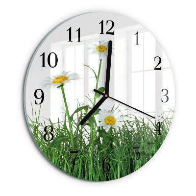 Orologio rotondo margherite
