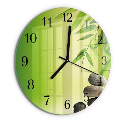 Orologio rotondo Pietre di bambù