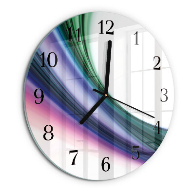 Orologio rotondo Linee astratte