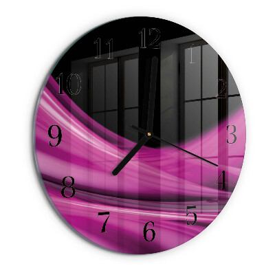 Orologio rotondo Linee astratte