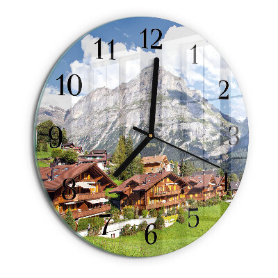 Orologio rotondo Montagne