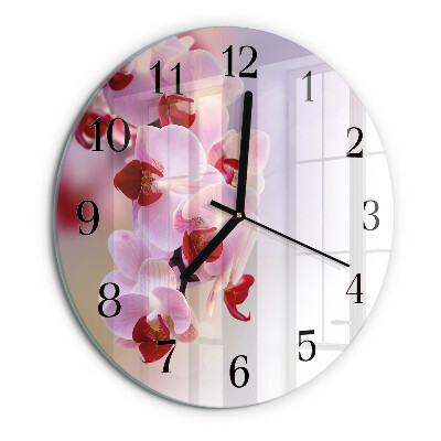 Orologio rotondo Orchidea