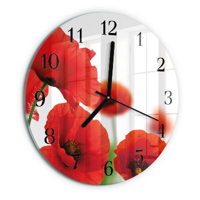 Orologio rotondo Papaveri