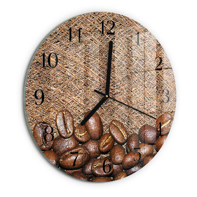 Orologio rotondo chicchi di caffè