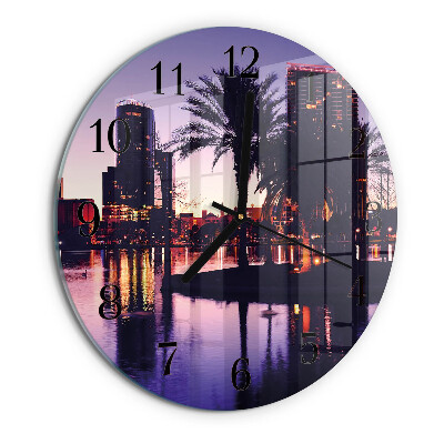 Orologio rotondo Palme della Florida