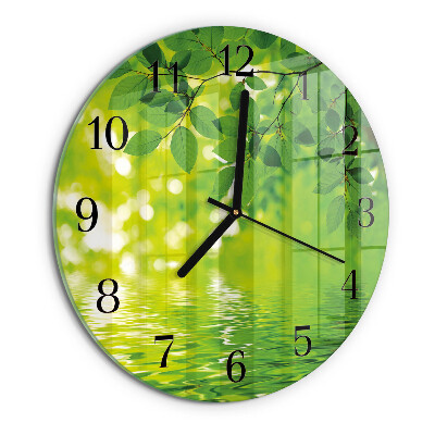 Orologio rotondo Foglie