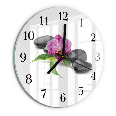 Orologio rotondo Orchidea