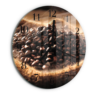 Orologio rotondo chicchi di caffè