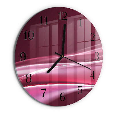 Orologio rotondo Linee astratte