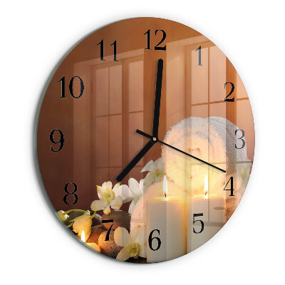 Orologio rotondo Candele da spa