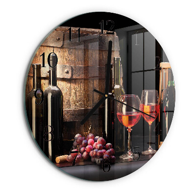 Orologio rotondo Botte di vino
