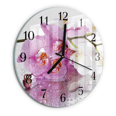 Orologio rotondo Orchidea