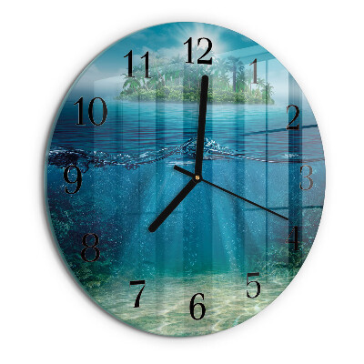 Orologio rotondo fondale marino