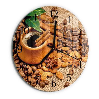 Orologio rotondo Mandorle alla cannella