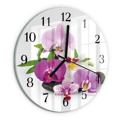 Orologio rotondo Orchidea