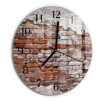 Orologio rotondo Mattone
