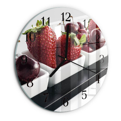 Orologio rotondo Fragole