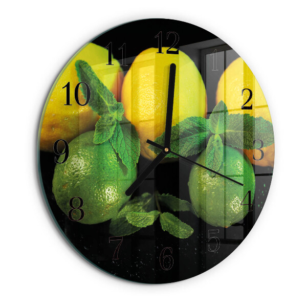 Orologio rotondo limoni