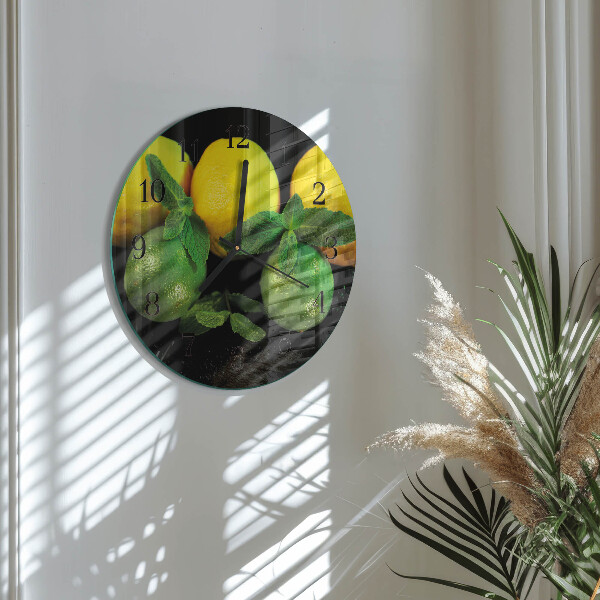 Orologio rotondo limoni