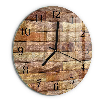 Orologio rotondo Mattone