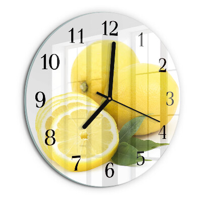 Orologio rotondo limoni