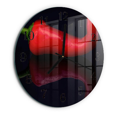 Orologio rotondo peperoncini