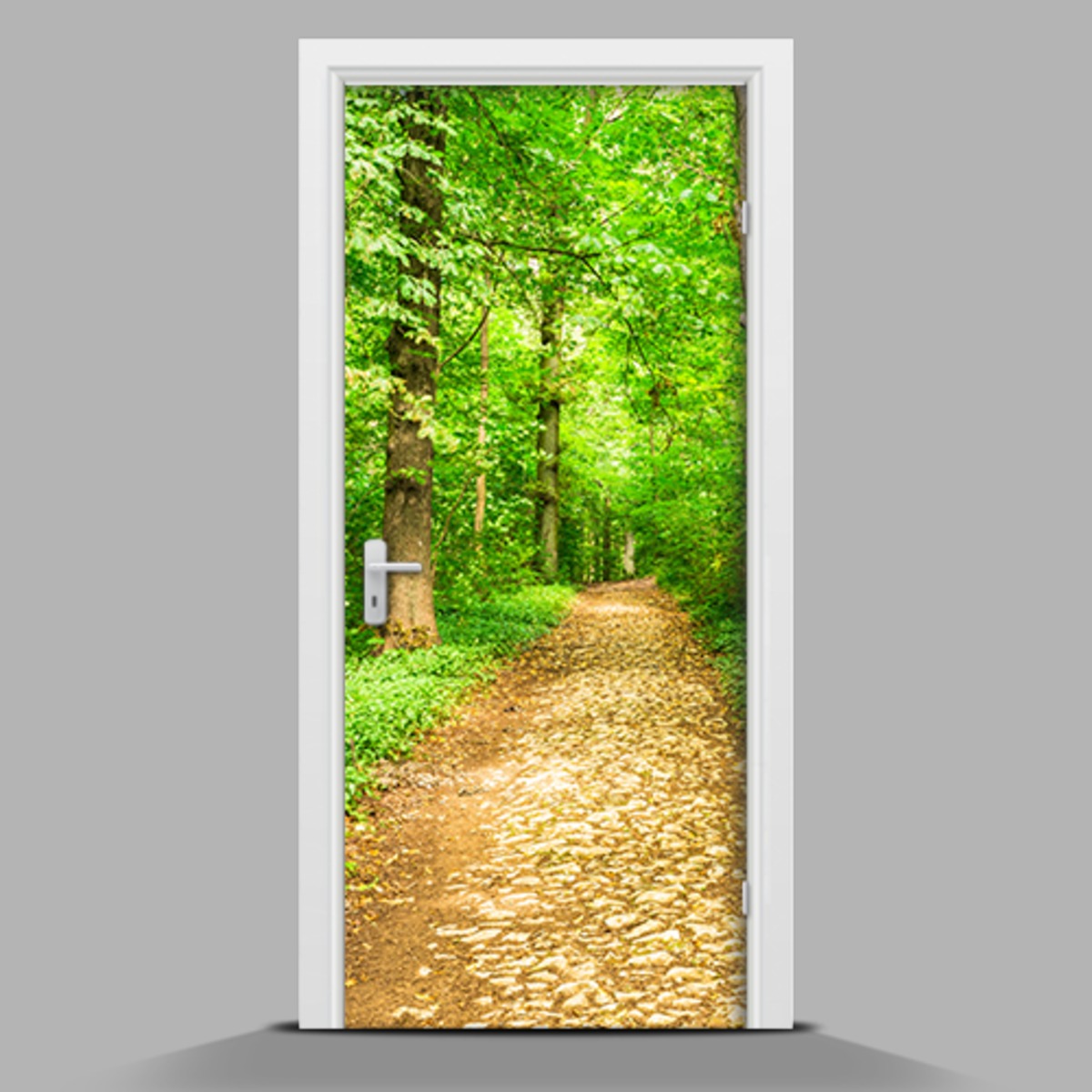Come scegliere la carta da parati per porte per stanze piccole?