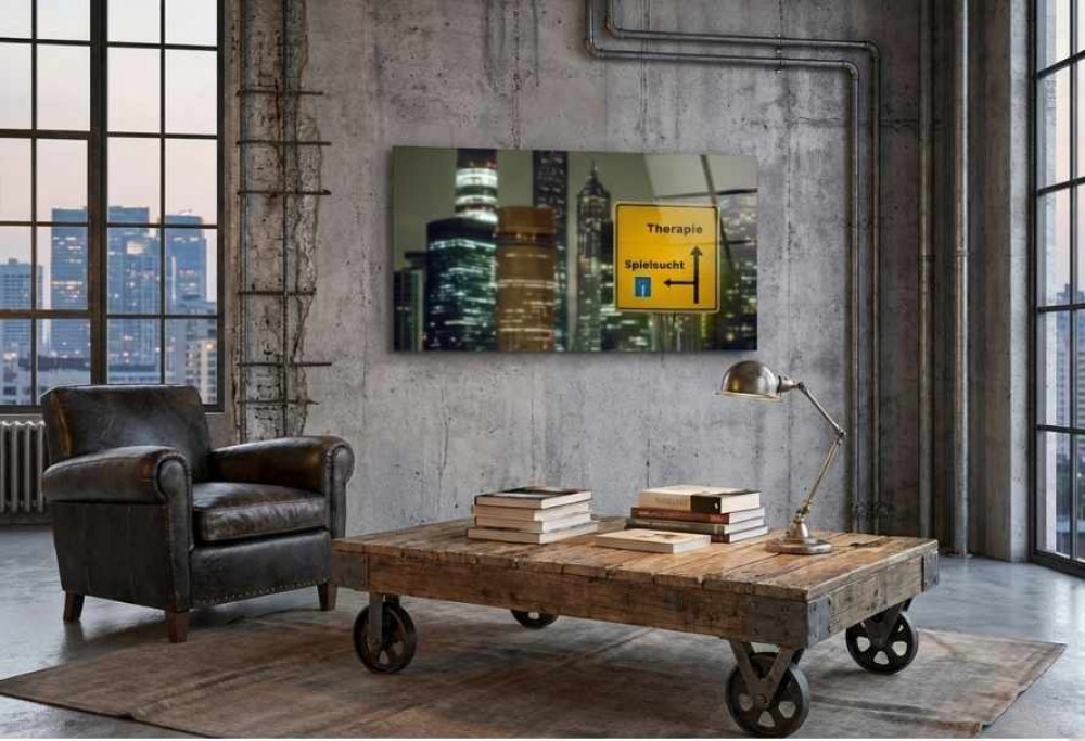 soggiorno in stile loft