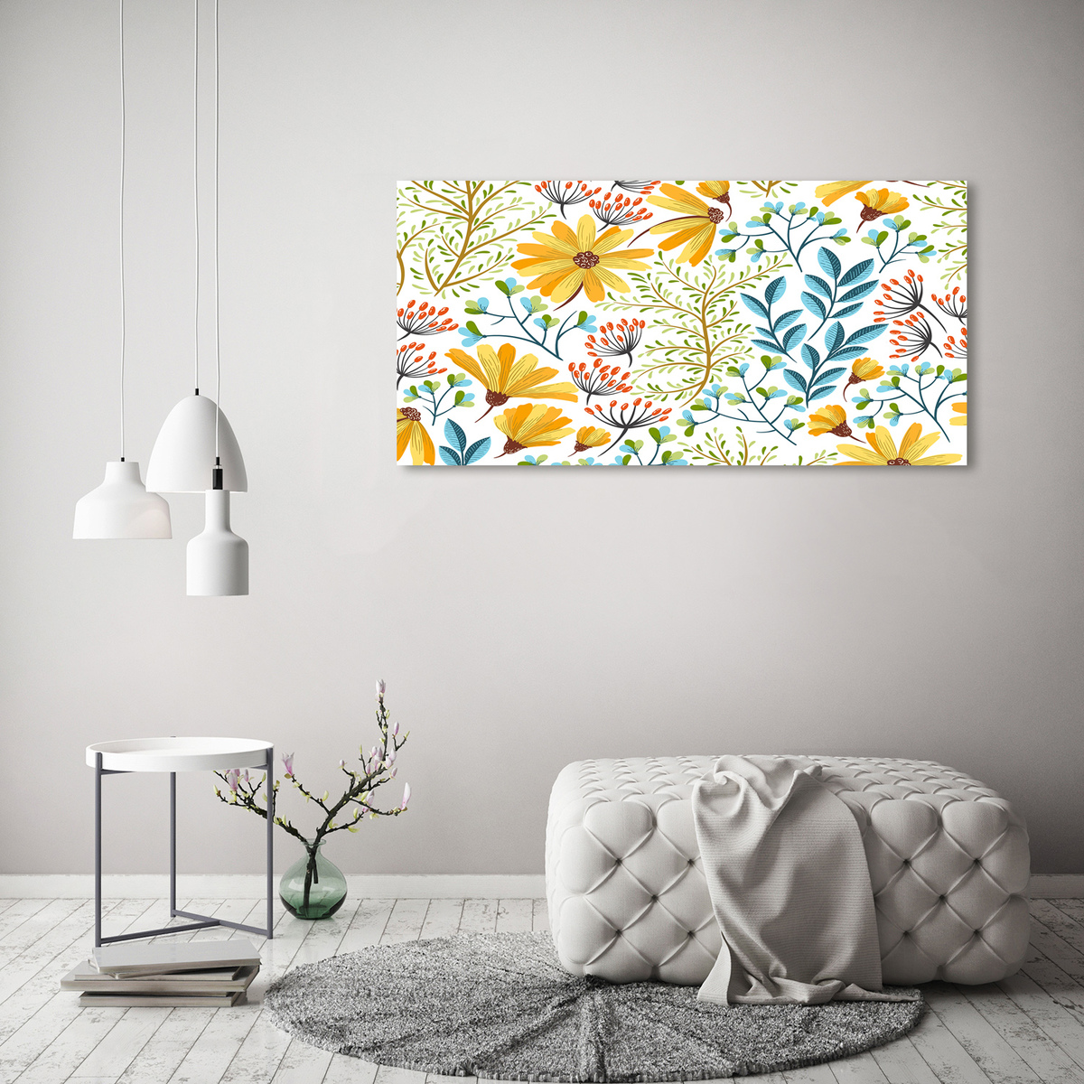 Decorazioni murali moderne con motivo primaverile
